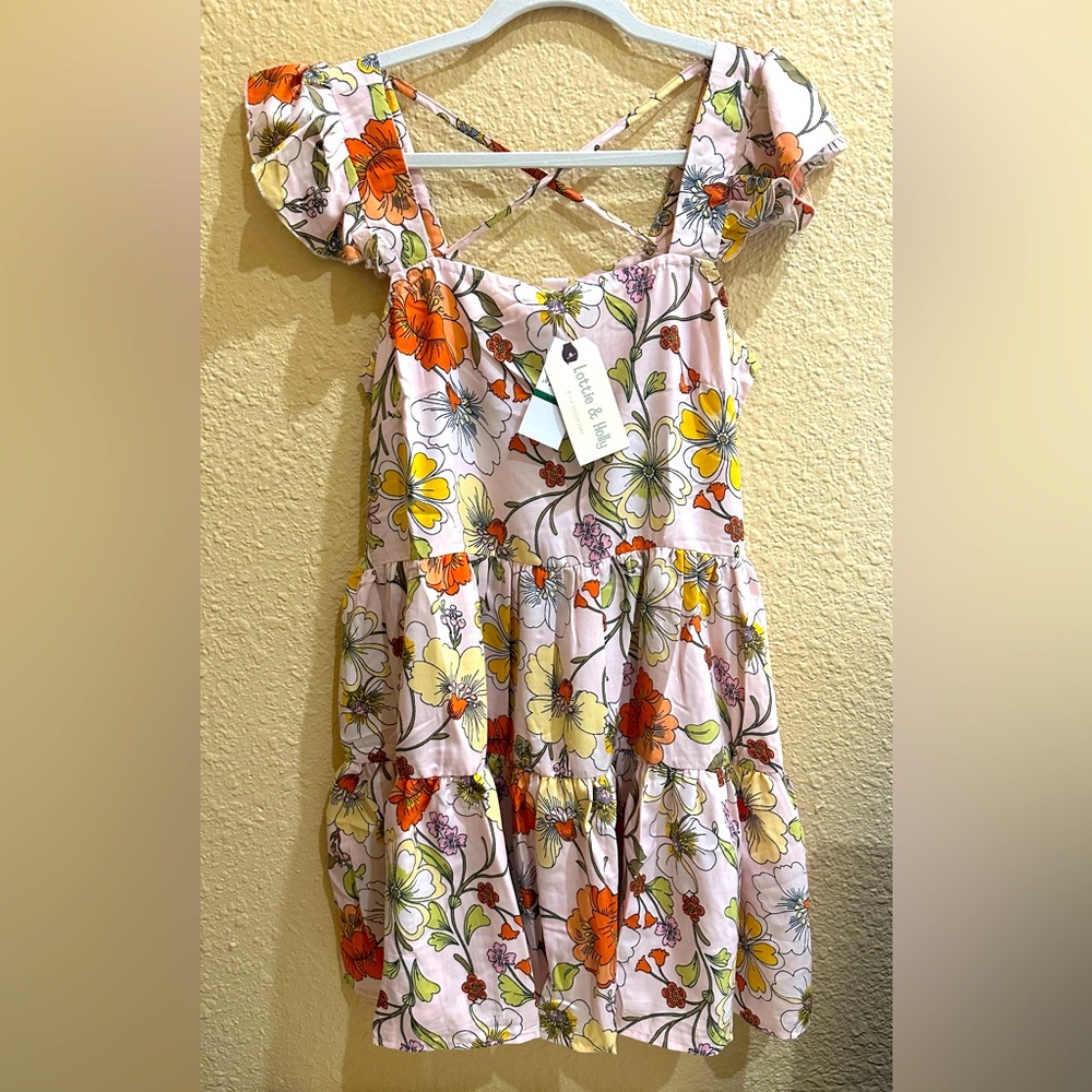 Lottie & Holly Band of Gypsies Boho Floral Summer Mini Dress